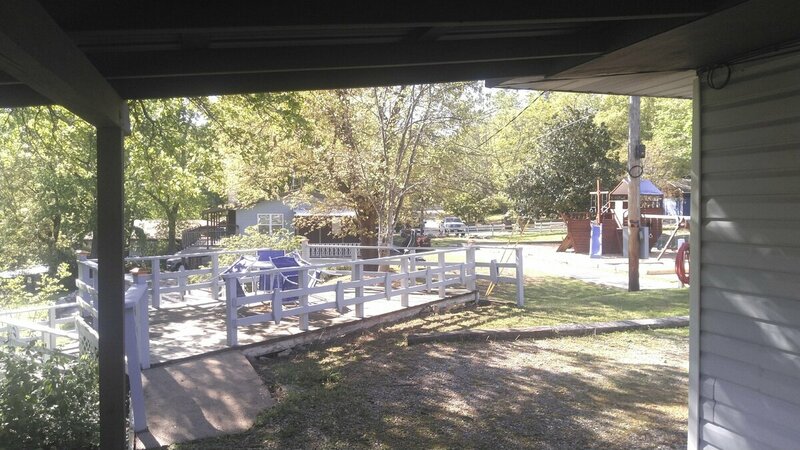 Extra deck associated with your Cabin View from Covered Patio